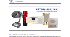 Desktop Screenshot of peters-electric.com
